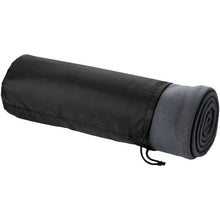 Load image into Gallery viewer, Huggy fleece plaid blanket with carry pouch 150x120 cm — Anthracite