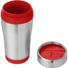 Load image into Gallery viewer, Elwood 410 ml insulated tumbler — Silver / Red (detail 2)