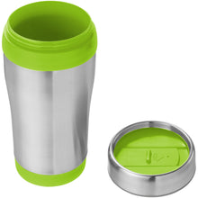 Load image into Gallery viewer, Elwood 410 ml insulated tumbler — Silver / Lime green (detail 2)