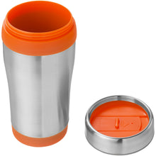 Load image into Gallery viewer, Elwood 410 ml insulated tumbler — Silver / Orange (detail 2)