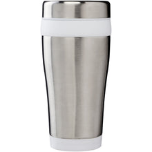 Load image into Gallery viewer, Elwood 410 ml insulated tumbler — Silver / White (front)