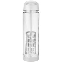 Load image into Gallery viewer, Tutti-frutti 740 ml Tritan™ infuser sport bottle — Transparent / White (back)