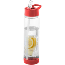 Load image into Gallery viewer, Tutti-frutti 740 ml Tritan™ infuser sport bottle — Transparent / Red
