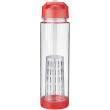 Load image into Gallery viewer, Tutti-frutti 740 ml Tritan™ infuser sport bottle — Transparent / Red (back)
