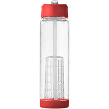 Load image into Gallery viewer, Tutti-frutti 740 ml Tritan™ infuser sport bottle — Transparent / Red (front)