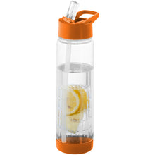 Load image into Gallery viewer, Tutti-frutti 740 ml Tritan™ infuser sport bottle — Transparent / Orange