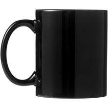 Load image into Gallery viewer, Santos 330 ml ceramic mug — Black (back)