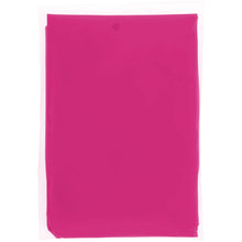 Load image into Gallery viewer, Ziva disposable rain poncho with storage pouch — Pink (front)