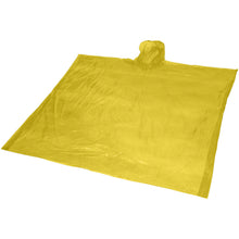 Load image into Gallery viewer, Ziva disposable rain poncho with storage pouch — Yellow