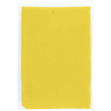 Load image into Gallery viewer, Ziva disposable rain poncho with storage pouch — Yellow (front)