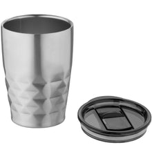Load image into Gallery viewer, Geo 350 ml copper vacuum insulated tumbler — Silver (detail)