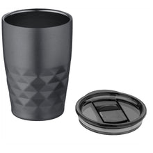Load image into Gallery viewer, Geo 350 ml copper vacuum insulated tumbler — Grey (detail)