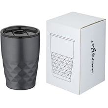 Load image into Gallery viewer, Geo 350 ml copper vacuum insulated tumbler — Grey (detail 2)