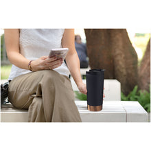 Load image into Gallery viewer, Peeta 500 ml copper vacuum insulated tumbler — lifestyle