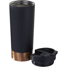 Load image into Gallery viewer, Peeta 500 ml copper vacuum insulated tumbler — Black (detail)