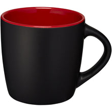 Load image into Gallery viewer, Riviera 340 ml ceramic mug — Black / Red