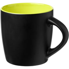 Load image into Gallery viewer, Riviera 340 ml ceramic mug — Black / Lime