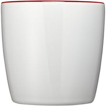 Load image into Gallery viewer, Aztec 340 ml ceramic mug — White / Red (front)
