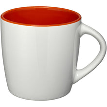 Load image into Gallery viewer, Aztec 340 ml ceramic mug — White / Orange