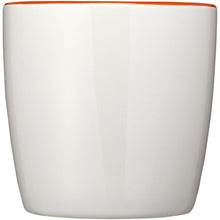 Load image into Gallery viewer, Aztec 340 ml ceramic mug — White / Orange (front)
