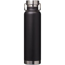 Load image into Gallery viewer, Thor 650 ml copper vacuum insulated sport bottle — Black (back)