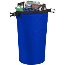Load image into Gallery viewer, Survivor 5 litre waterproof roll-down bag — Royal blue (detail)