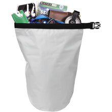Load image into Gallery viewer, Survivor 5 litre waterproof roll-down bag — White (detail)