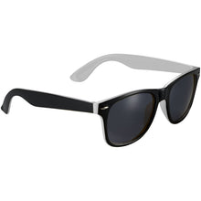 Load image into Gallery viewer, Sun Ray sunglasses with two coloured tones — White / Black (detail)