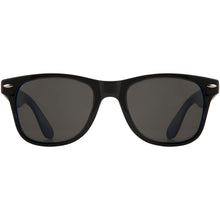 Load image into Gallery viewer, Sun Ray sunglasses with two coloured tones — Process blue / Black (front)