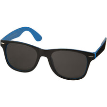 Load image into Gallery viewer, Sun Ray sunglasses with two coloured tones — Process blue / Black