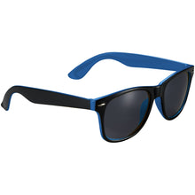 Load image into Gallery viewer, Sun Ray sunglasses with two coloured tones — Red / Black (detail)