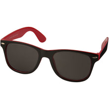 Load image into Gallery viewer, Sun Ray sunglasses with two coloured tones — Red / Black