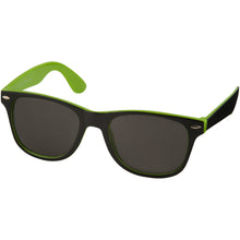Load image into Gallery viewer, Sun Ray sunglasses with two coloured tones — Lime / Black