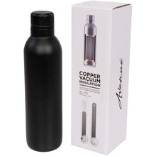 Load image into Gallery viewer, Odin 510 ml copper vacuum insulated water bottle — Black (detail 2)
