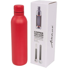 Load image into Gallery viewer, Odin 510 ml copper vacuum insulated water bottle — Red (detail 2)