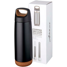 Load image into Gallery viewer, Valhalla 600 ml copper vacuum insulated water bottle — Black
