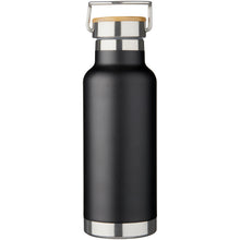 Load image into Gallery viewer, Thor 480 ml copper vacuum insulated water bottle — Black (front)