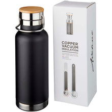 Load image into Gallery viewer, Thor 480 ml copper vacuum insulated water bottle — Black