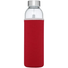 Load image into Gallery viewer, Bodhi 500 ml glass water bottle — Red (front)