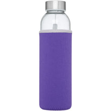 Load image into Gallery viewer, Bodhi 500 ml glass water bottle — Purple (front)