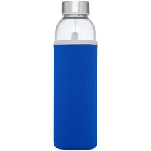 Load image into Gallery viewer, Bodhi 500 ml glass water bottle — Blue (front)