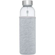 Load image into Gallery viewer, Bodhi 500 ml glass water bottle — Grey (front)