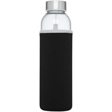 Load image into Gallery viewer, Bodhi 500 ml glass water bottle — Black (front)