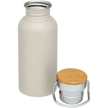 Load image into Gallery viewer, Thor 550 ml single wall stainless steel water bottle — Sandstone (detail)