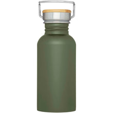 Load image into Gallery viewer, Thor 550 ml single wall stainless steel water bottle — Forest green (front)