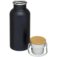 Load image into Gallery viewer, Thor 550 ml single wall stainless steel water bottle — Black (detail)
