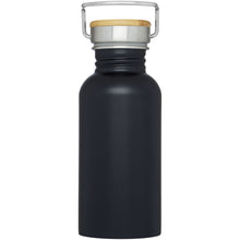 Load image into Gallery viewer, Thor 550 ml single wall stainless steel water bottle — Black (front)