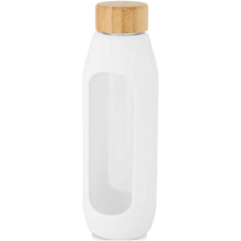 Load image into Gallery viewer, Tidan 600 ml borosilicate glass bottle with silicone grip — White (detail 2)
