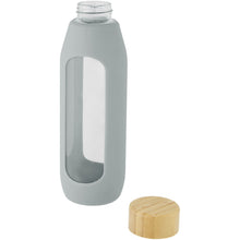 Load image into Gallery viewer, Tidan 600 ml borosilicate glass bottle with silicone grip — Grey (detail)