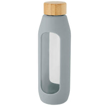Load image into Gallery viewer, Tidan 600 ml borosilicate glass bottle with silicone grip — Grey (detail 2)